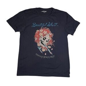 Ed Hardy navy blue skull tee